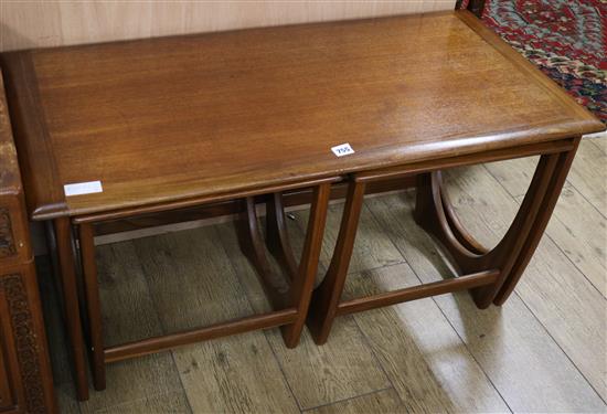 A nest of G plan tables W.99cm